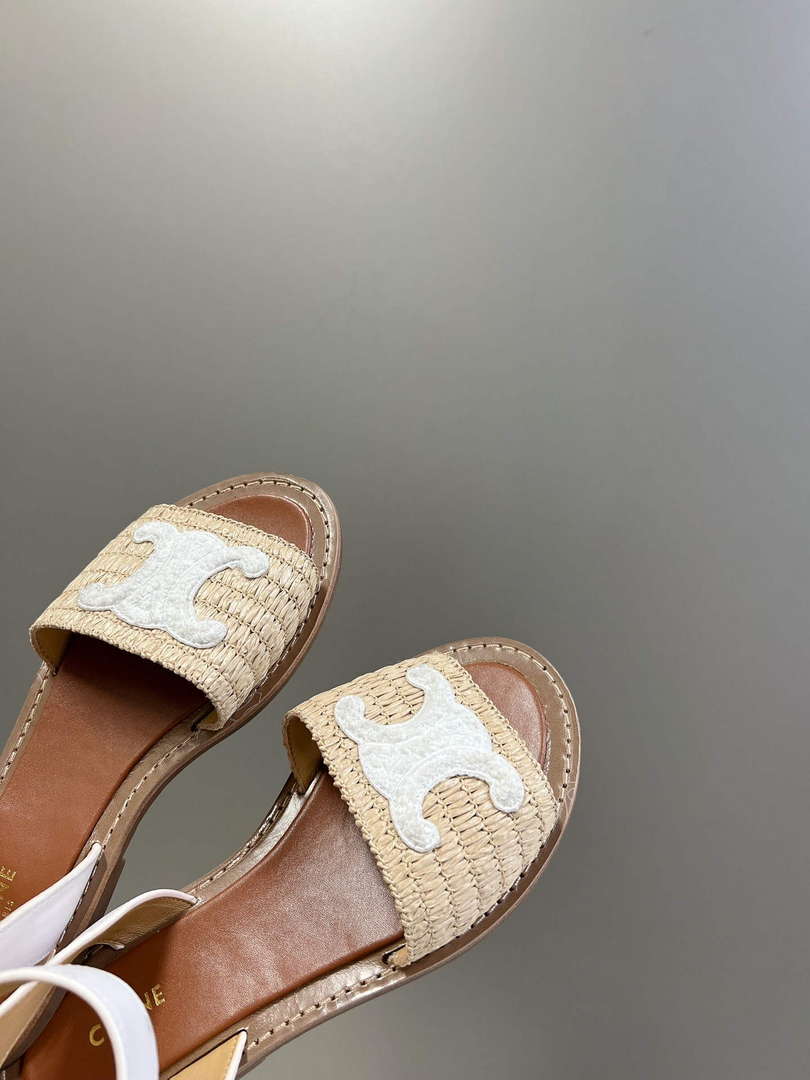 Celine 352402248C Women's Lympia Flat Strap Sandals C22480