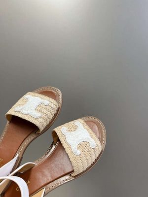 Celine 352402248C Women's Lympia Flat Strap Sandals C22480 - 35 - View 7