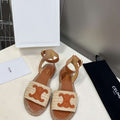 Celine 352402248C Women's Lympia Flat Strap Sandals C22481 - 35 - View 1