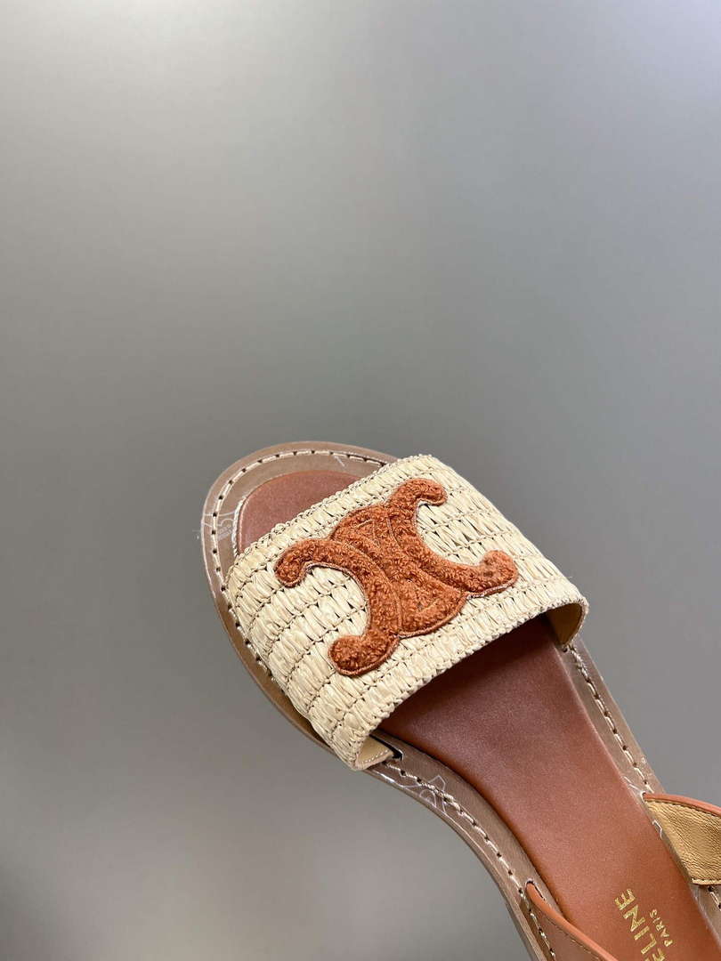 Celine 352402248C Women's Lympia Flat Strap Sandals C22481