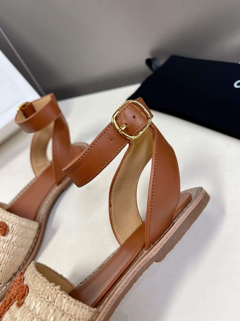 Celine 352402248C Women's Lympia Flat Strap Sandals C22481