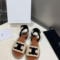 Celine 352402248C Women's Lympia Flat Strap Sandals C22482 - 35 - View 1
