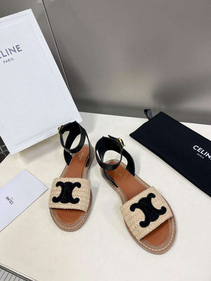 Celine 352402248C Women's Lympia Flat Strap Sandals C22482 - 35 - View 2