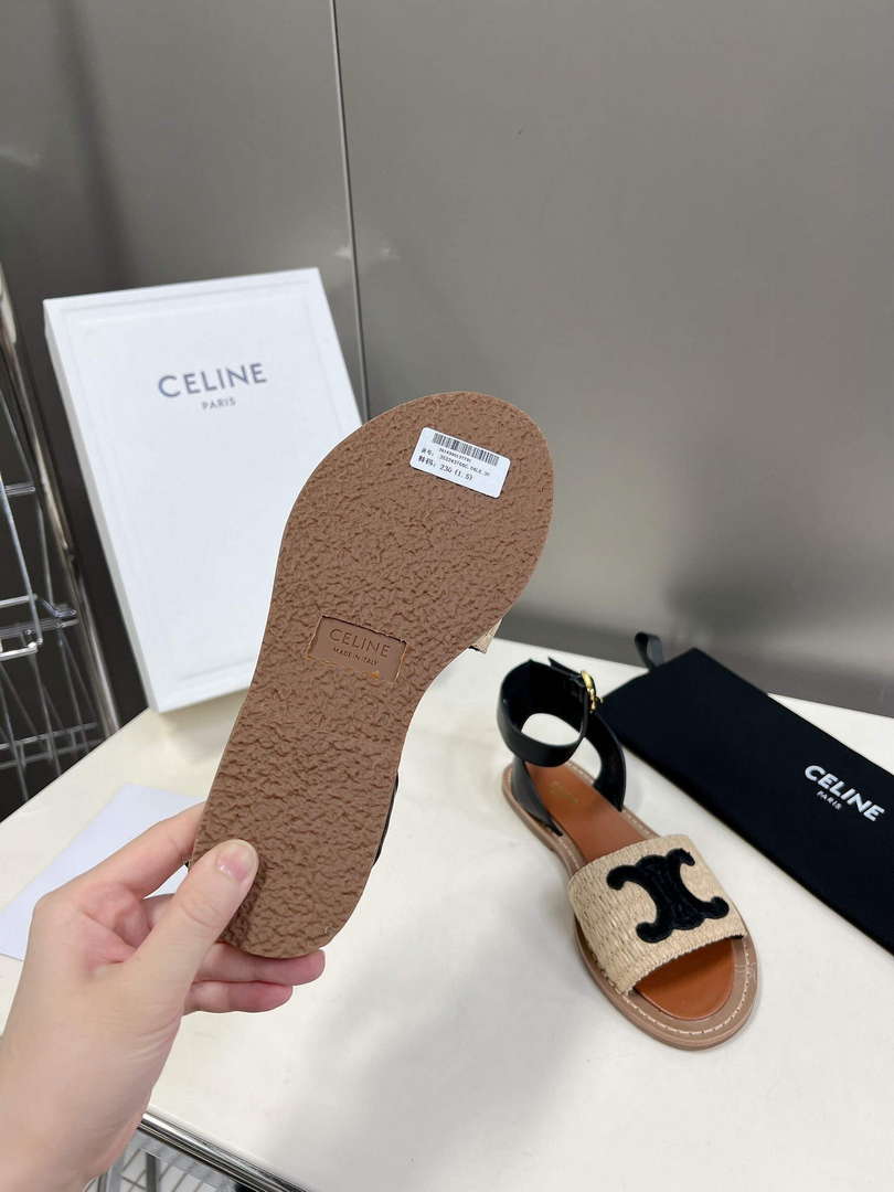 Celine 352402248C Women's Lympia Flat Strap Sandals C22482