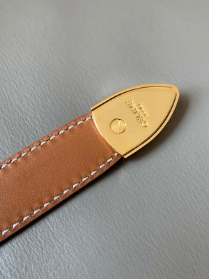 Celine 45BAE3A01 Small Western Belt In Natural Calfskin Tan 1.8 CM C12004 - 75--(90CM) - View 5