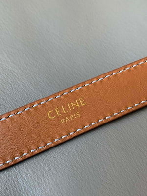 Celine 45BAE3A01 Small Western Belt In Natural Calfskin Tan 1.8 CM C12004 - 75--(90CM) - View 8