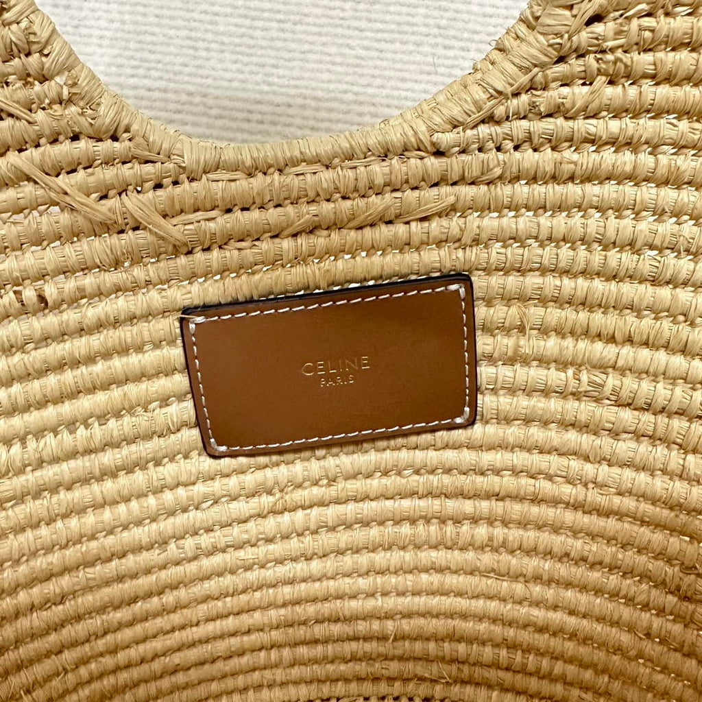 Celine BRAIDED PANIER IN RAFFIA 121922 Nuture