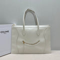 CELINE FLAT LUGGAGE IN GLOSSY CALFSKIN 123963GW4 White