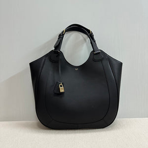 CELINE HOBO IN SUPPLE SMOOTH CALFSKIN 119353 BLACK - Default Title - View 1