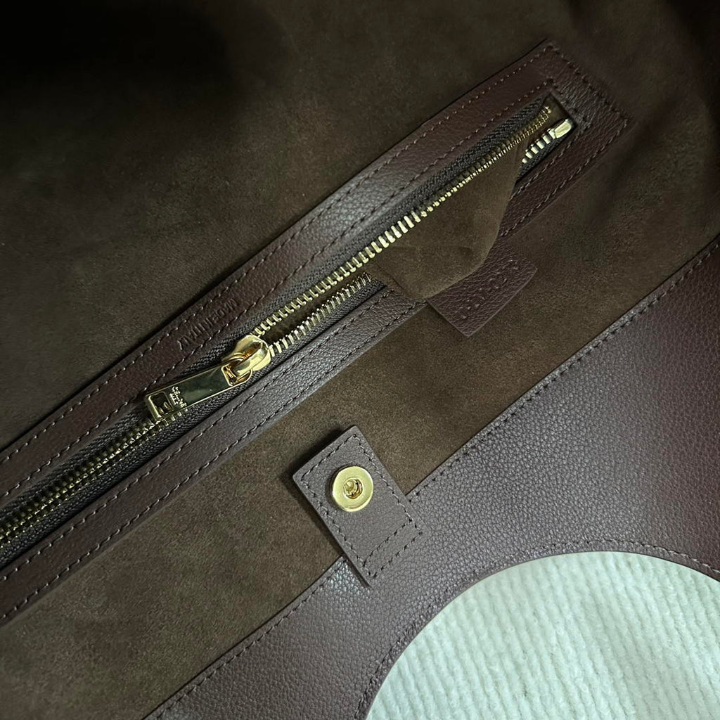 CELINE HOBO IN SUPPLE SMOOTH CALFSKIN 119353 Dark BROWN