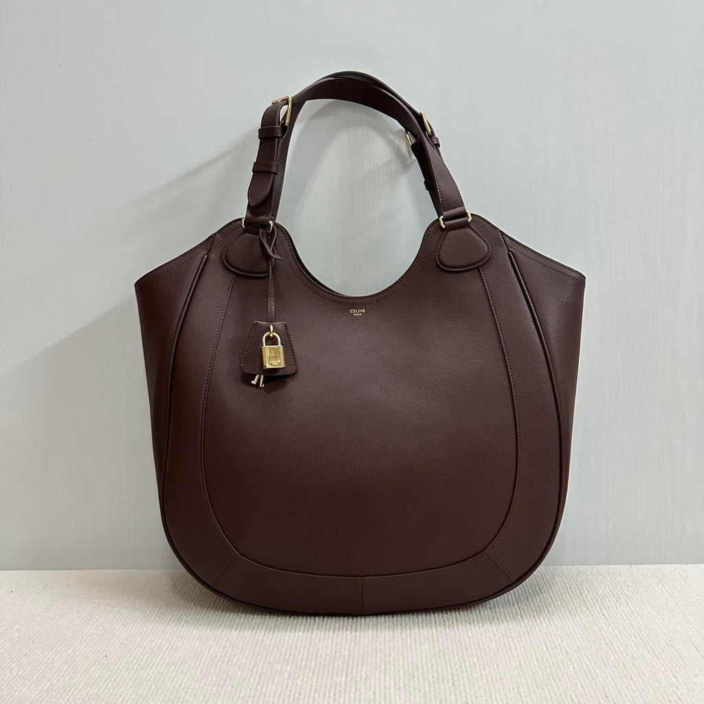CELINE HOBO IN SUPPLE SMOOTH CALFSKIN 119353 Dark BROWN