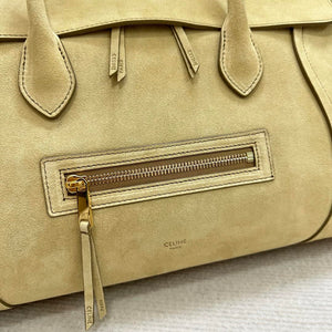 Celine L100E3GW2 MEDIUM NEW LUGGAGE IN SUPPLE Suede 123693 Apricot - Default Title - View 6
