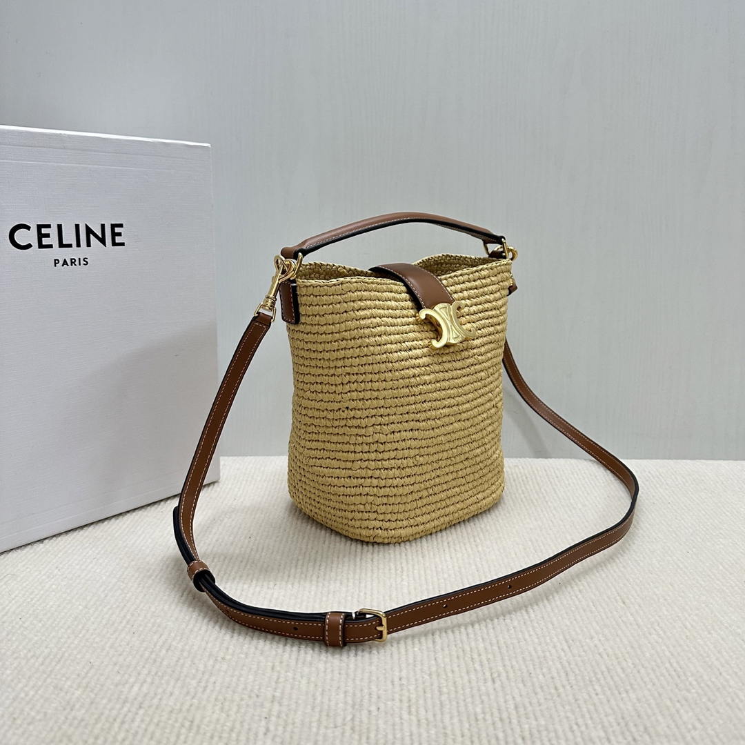 Celine LOUISE Mini bucket bag CL10622 Nature