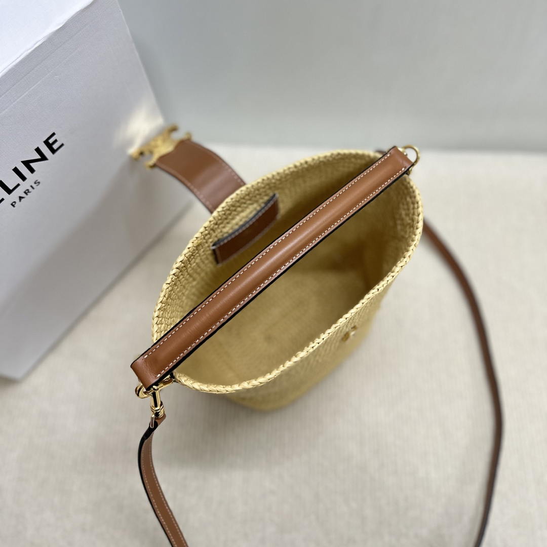 Celine LOUISE Mini bucket bag CL10622 Nature