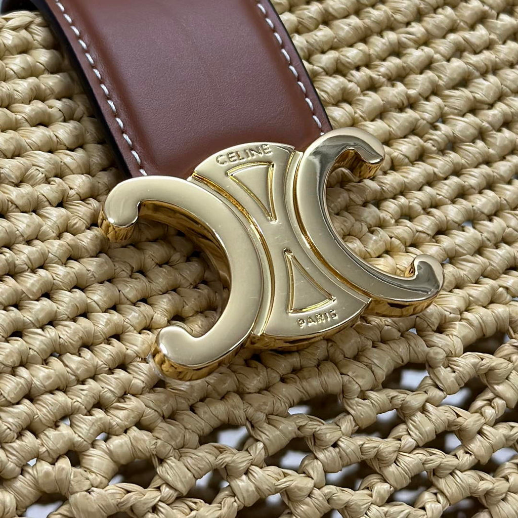 Celine LOUISE Small Bucket TRIOMPHE bag 119742 Nature
