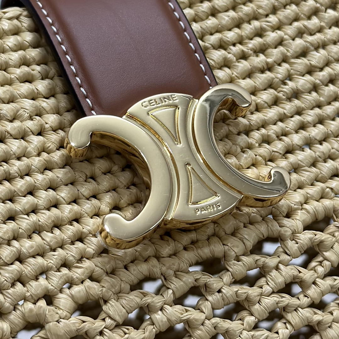 Celine LOUISE Small Bucket TRIOMPHE bag 119742 Nature