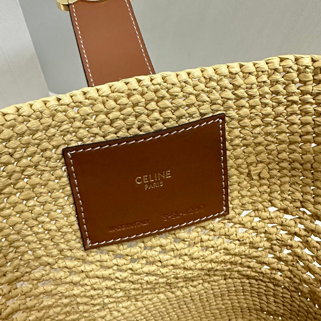 Celine LOUISE Small Bucket TRIOMPHE bag 119742 Nature