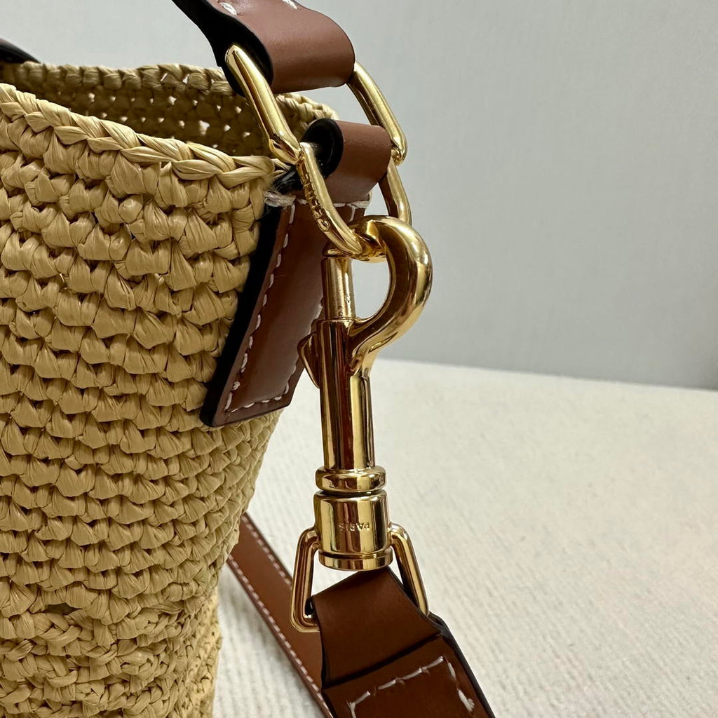 Celine LOUISE Small Bucket TRIOMPHE bag 119742 Nature