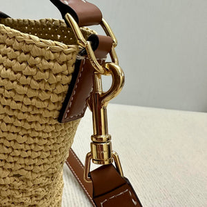 Celine LOUISE Small Bucket TRIOMPHE bag 119742 Nature - Default Title - View 9