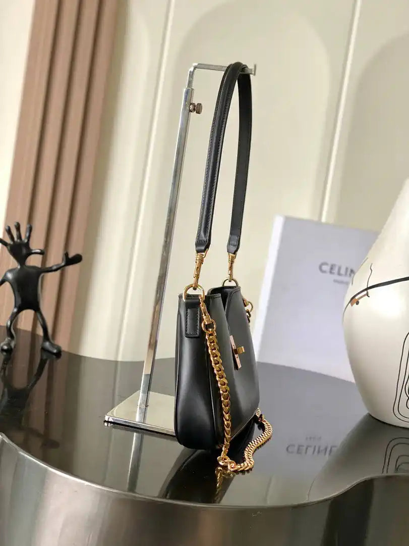 Celine SHOULDER CAMILLE 16 SOFT IN SMOOTH CALFSKIN 122073FX9.38NO Black