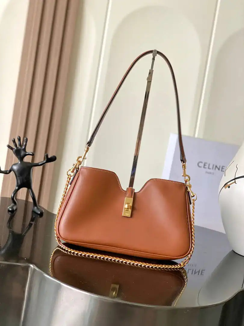 Celine SHOULDER CAMILLE 16 SOFT IN SMOOTH CALFSKIN 122073FX9.38NO Brown