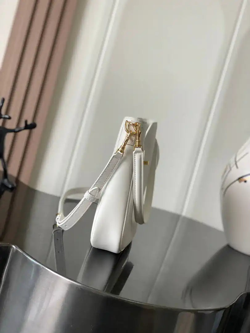 Celine SMALL CAMILLE 16 SOFT BAG IN SMOOTH CALFSKIN 120693FX9 White