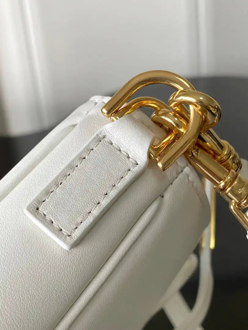 Celine SMALL CAMILLE 16 SOFT BAG IN SMOOTH CALFSKIN 120693FX9 White