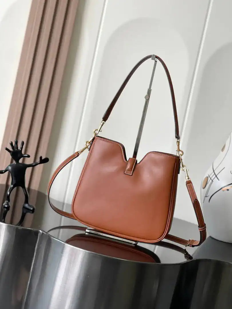 Celine SMALL CAMILLE 16 SOFT BAG IN SMOOTH CALFSKIN 120693FX9 Brown
