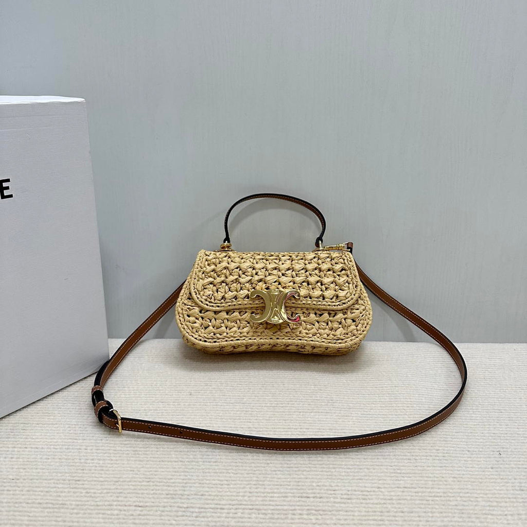 Celine Teen Celine Lola with Raffia Effect Textile 119862 Nature