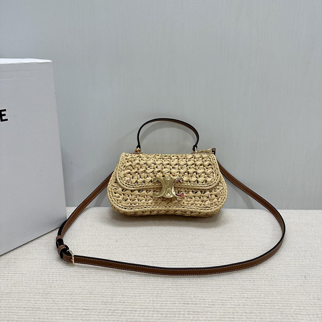 Celine Teen Celine Lola with Raffia Effect Textile 119862 Nature