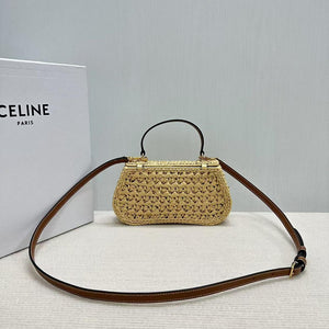 Celine Teen Celine Lola with Raffia Effect Textile 119862 Nature - Default Title - View 2