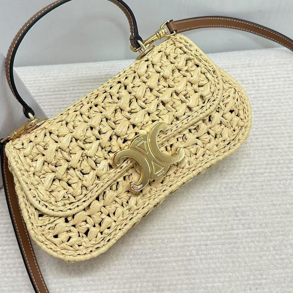 Celine Teen Celine Lola with Raffia Effect Textile 119862 Nature