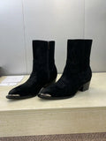 Celine Women Shoes New Punk Style Iron-Toe Motorcycle Ankle boots CE10020