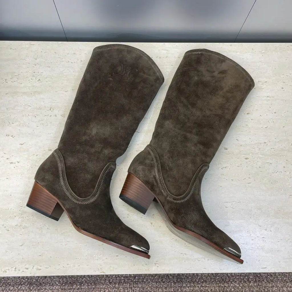 Celine Women Shoes New Punk Style Iron-Toe Motorcycle Boots CE10014