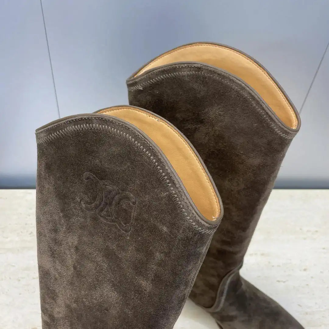 Celine Women Shoes New Punk Style Iron-Toe Motorcycle Boots CE10014