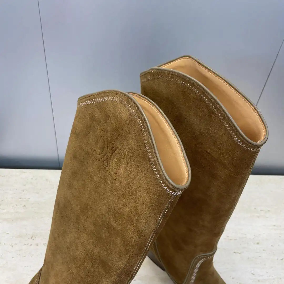 Celine Women Shoes New Punk Style Iron-Toe Motorcycle Boots CE10015