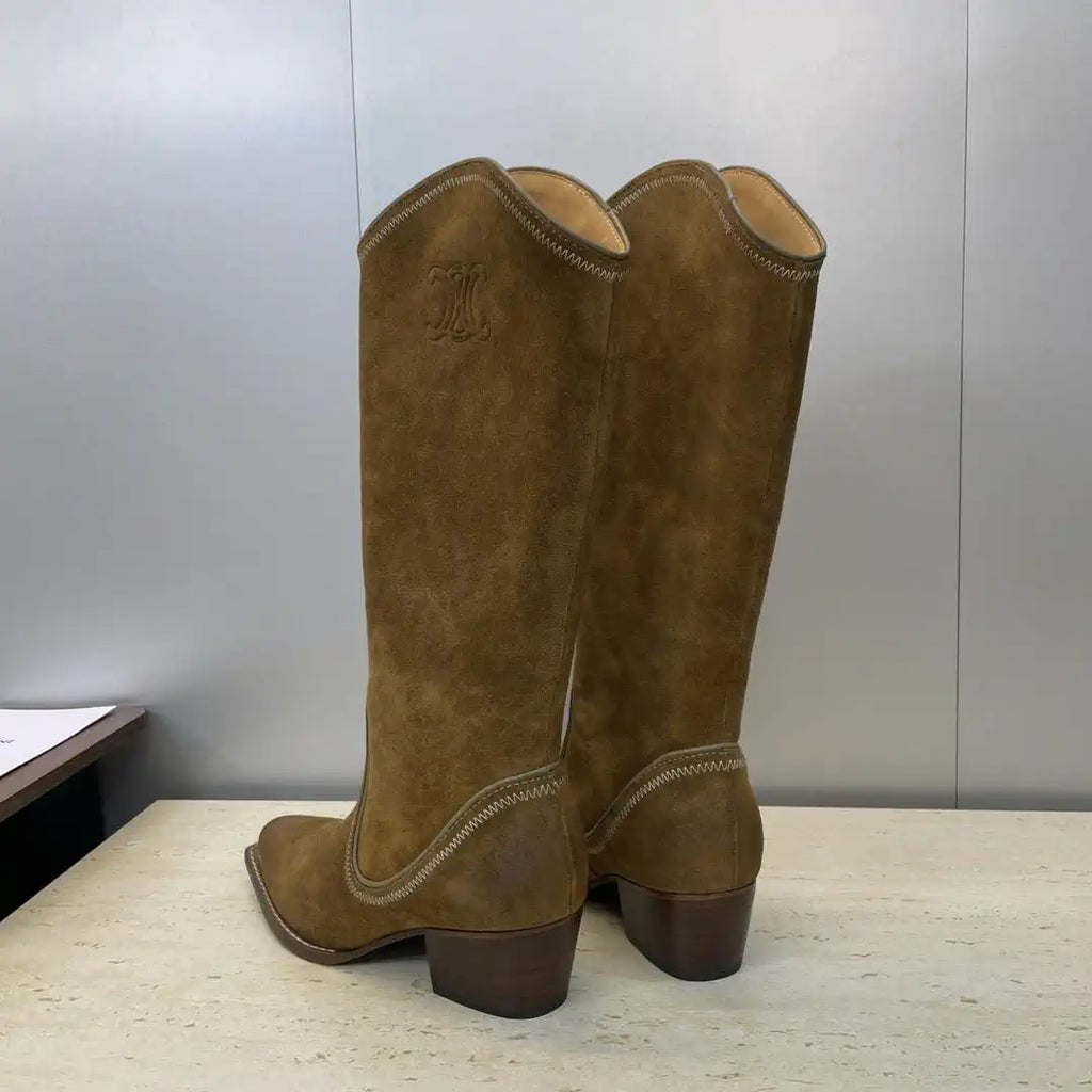 Celine Women Shoes New Punk Style Iron-Toe Motorcycle Boots CE10015