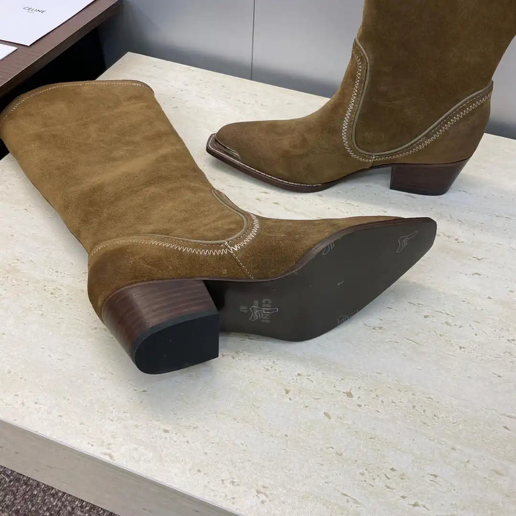 Celine Women Shoes New Punk Style Iron-Toe Motorcycle Boots CE10015