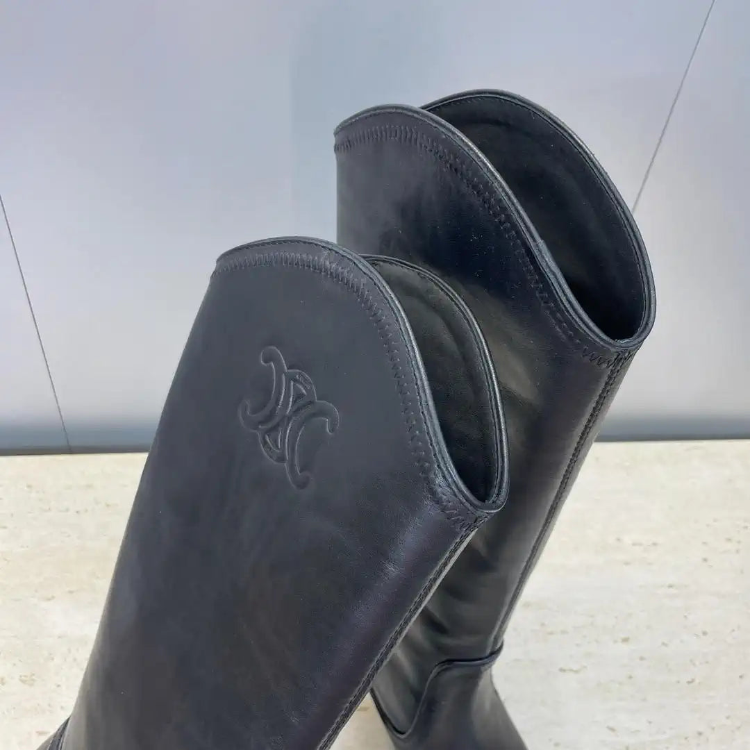 Celine Women Shoes New Punk Style Iron-Toe Motorcycle Boots CE10016