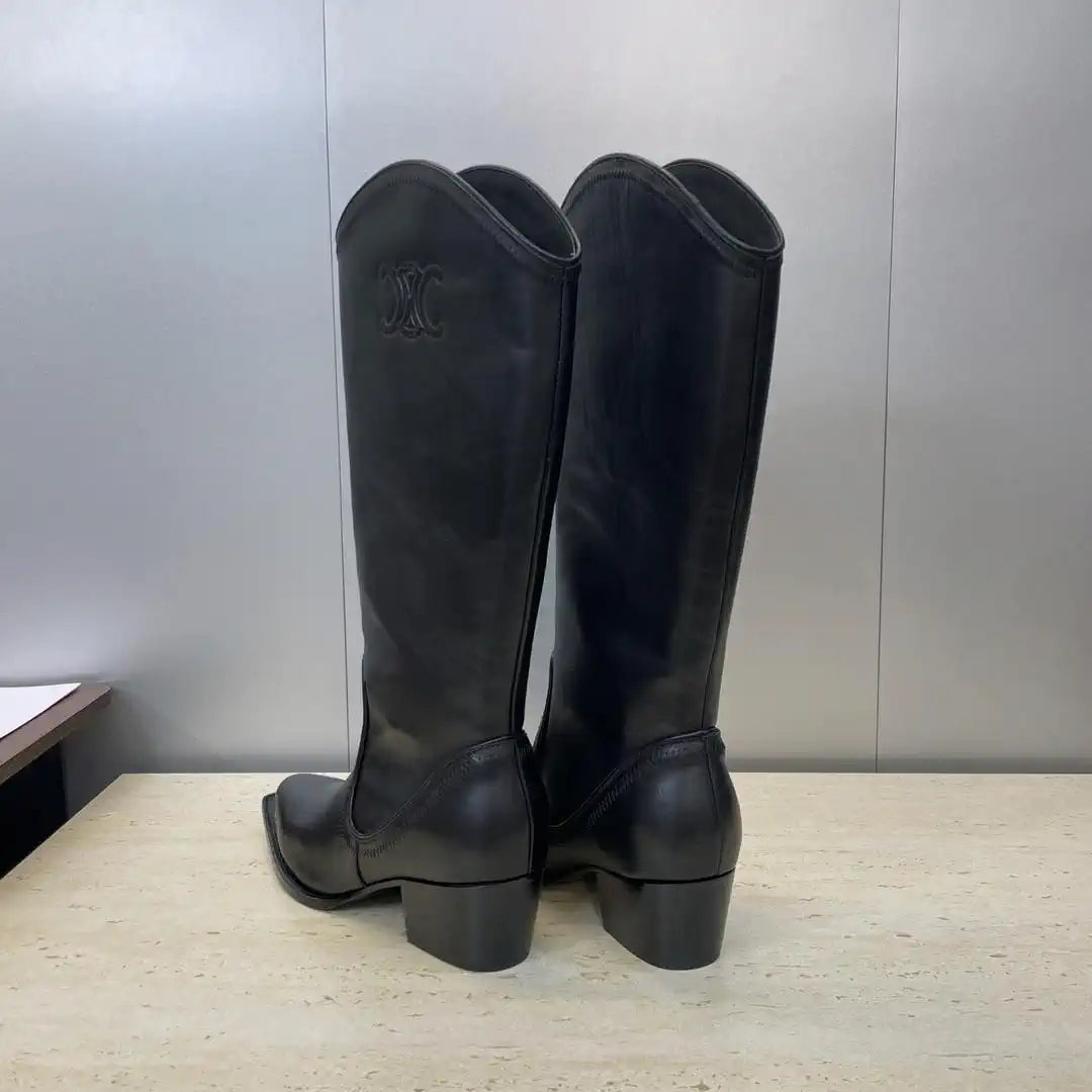 Celine Women Shoes New Punk Style Iron-Toe Motorcycle Boots CE10016