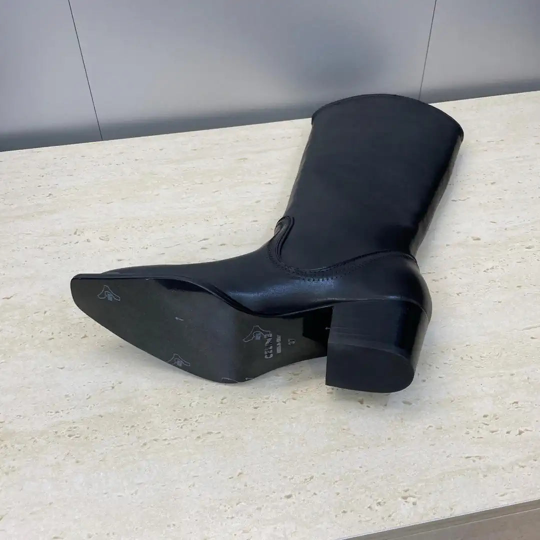 Celine Women Shoes New Punk Style Iron-Toe Motorcycle Boots CE10016