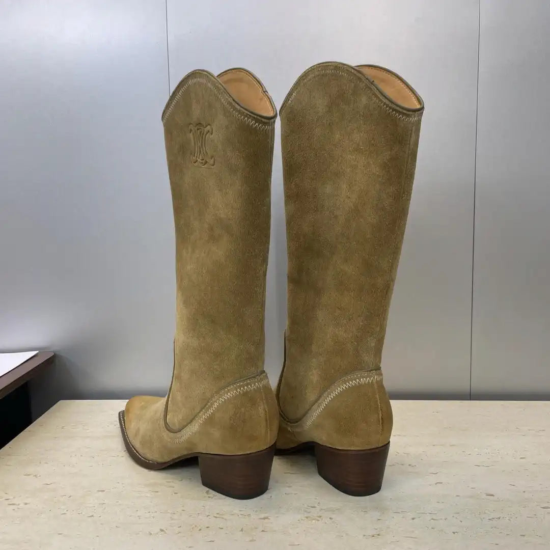 Celine Women Shoes New Punk Style Iron-Toe Motorcycle Boots CE10013