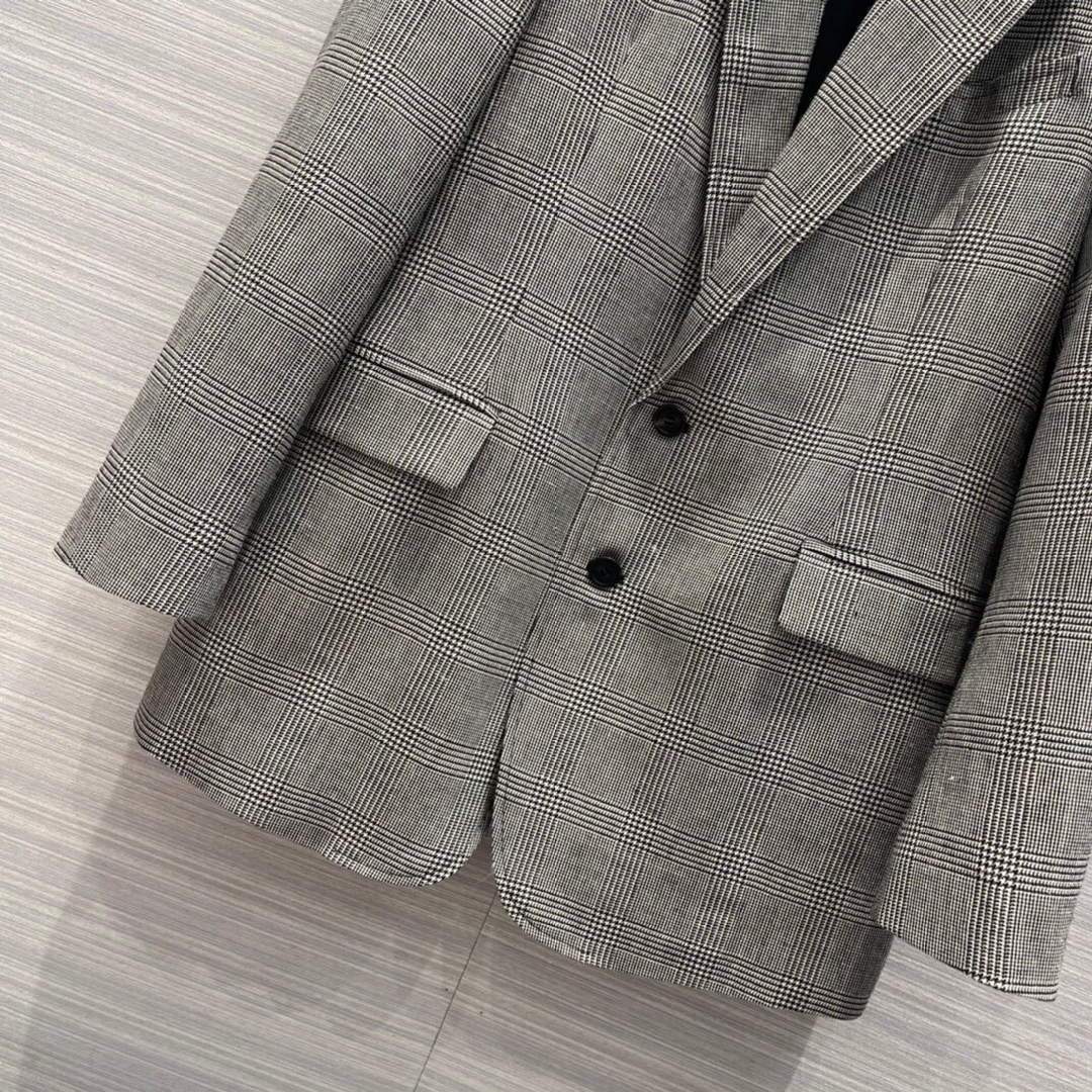 Celine Women's Clothing  Tournon  Jacket In Prince Of Wales Check Black & White 88006