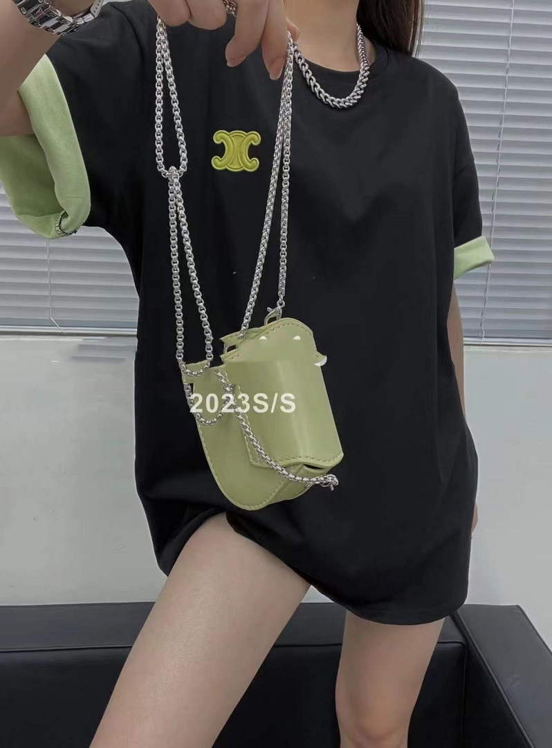 Celine Women's Contrasting Short Sleeve T-Shirt C88102