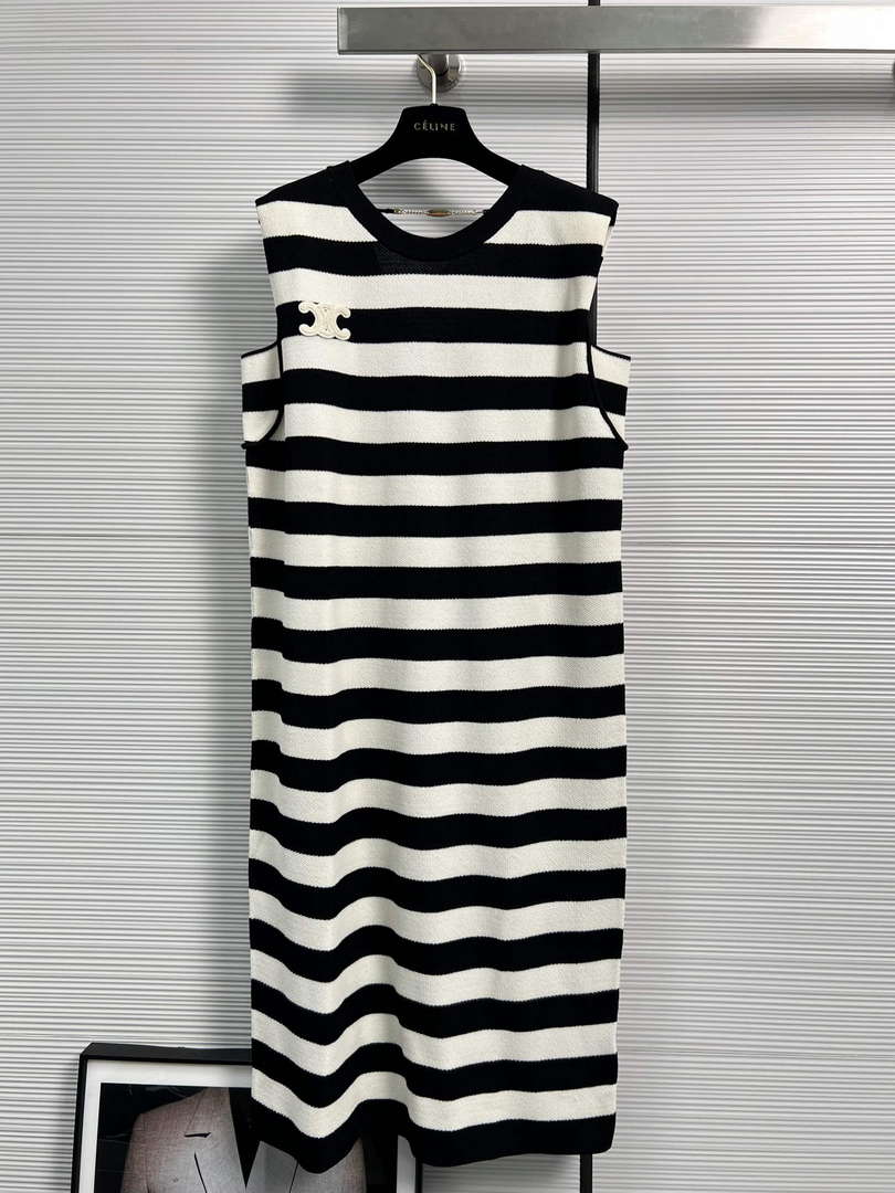 Celine Women's Fashion Clothing Triomphe Dress C99071