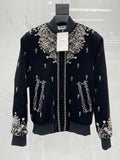 Celine Women's Fashion Clothing Velvet Beaded Jacket C99080