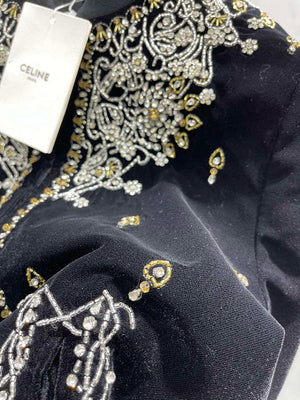 Celine Women's Fashion Clothing Velvet Beaded Jacket C99080 - S - View 7