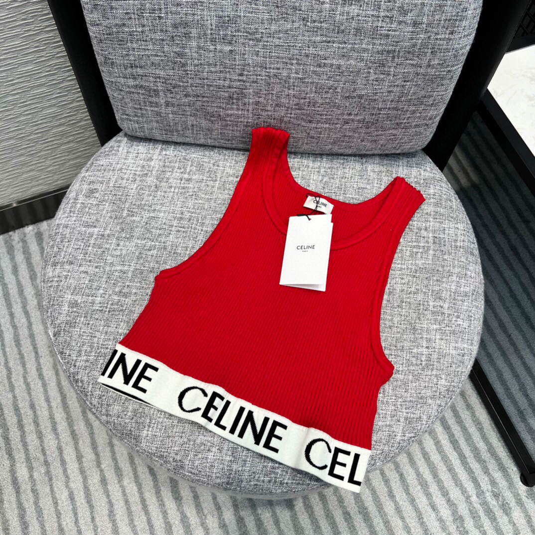Celine Women's top Vest C90021 - Black / S - View 3