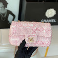 Chanel 1116 Chanel Flap bag Woolen A69900 Pink - Default Title - View 1