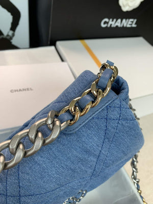 Chanel 19 Handbag Lambskin AS1160 Light Blue - Default Title - View 5